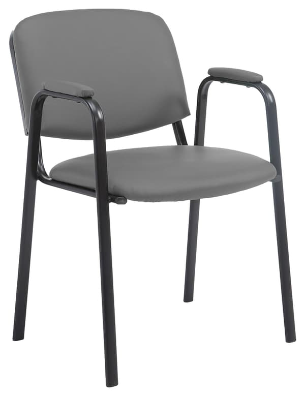 Konferensstol Artificial Leather - Stack Chair - Space -sparing och bekväm | Färg: Orange