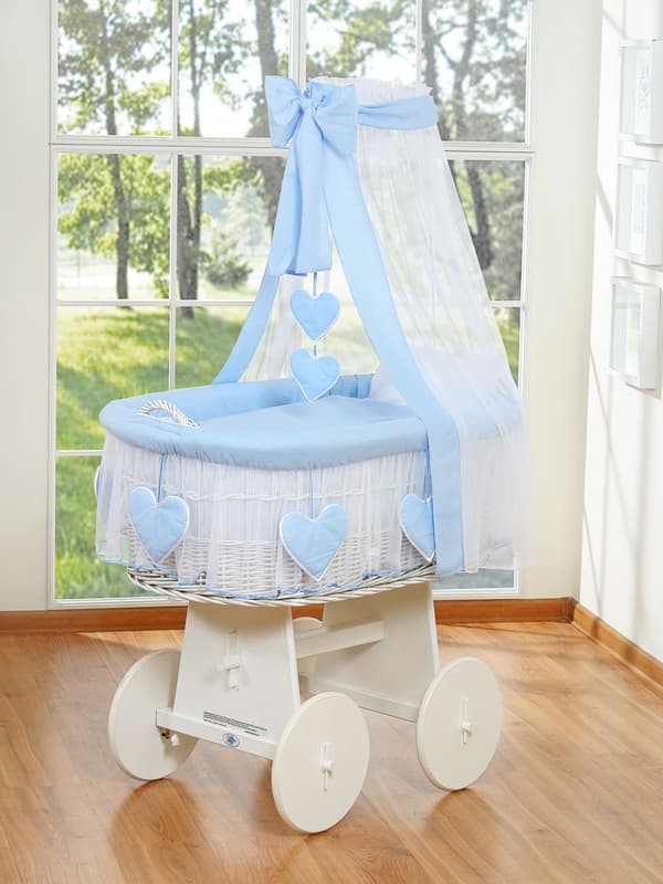 Wicker Basket for Baby - Hand -vävd spjälsäng - Säker och bekväm sovplats