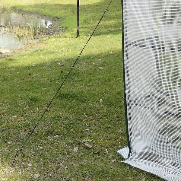 Folieväxthus för växter | Vit | 143x73x195 cm