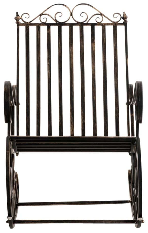 Uppsättning av 2 nostalgiska gungstolar - antik stil - järndesign