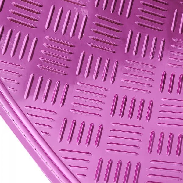 Universal bilmattor 4-delad aluminiumlook | Rosa