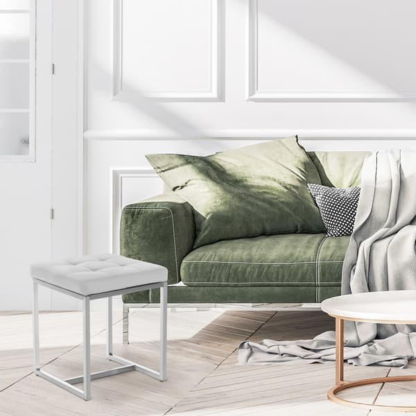 Seat Cube, Zitpoef - Versatile & Comant - Rostless Steel Base | Färg: Vit