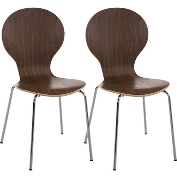 2x Stackbara besökarstolar - Ergonomisk säte - Space -Saving Design | Färg: Grönt