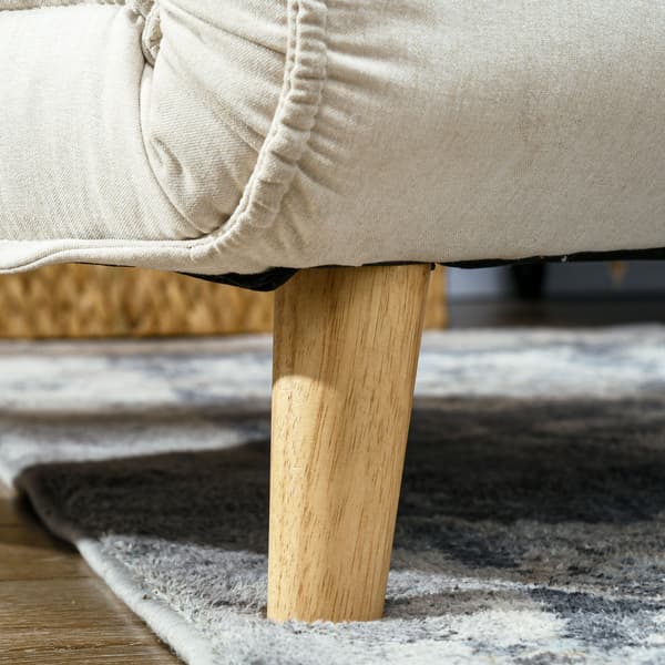 Hopfällbar sovstol med sovfunktion | Färg: Vit | Mått: 72x78x79 cm