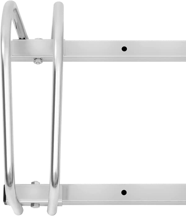 Cykelställ i metall | Silver | 40x32x26 cm