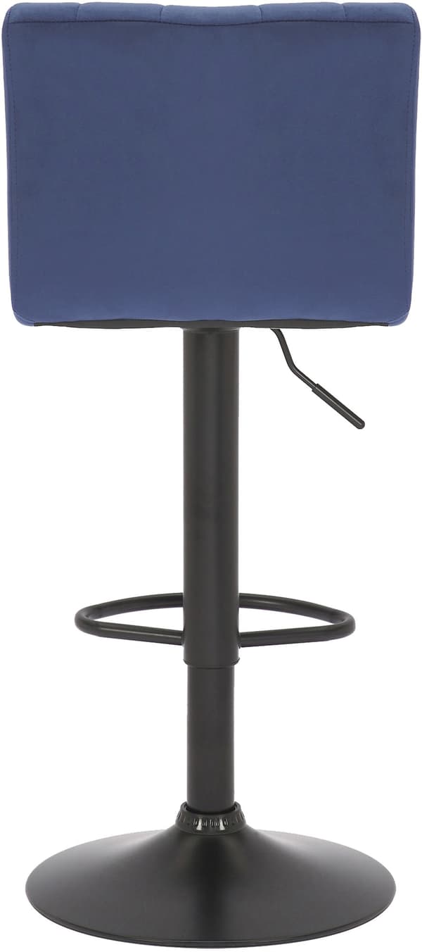 Uppsättning av 2 sammet barstolar - stångstolar - höjd -justerbar design