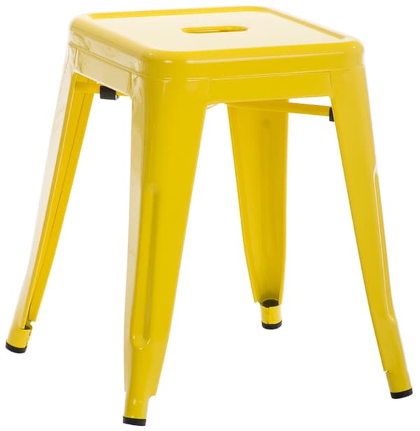 Modern stapelbar pall - Barstol - Space -Saving Design | Färg: Vit