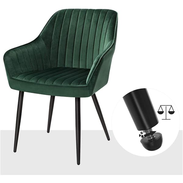 Matsalsstolar - Set om 2 - Grön-svart - 62,5 x 60 x 85 cm