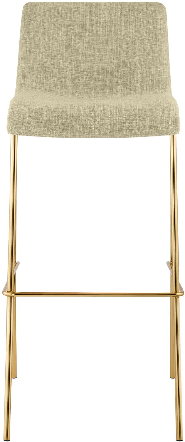 Set med 2 barstolar Hover - tygsits | Färg: Kräm | Mått: 43x48x100 cm