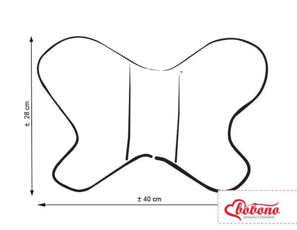 Dubbelsidig antisque kudde - Butterfly Cushion - Optimal ventilation och komfort