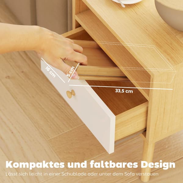 Soffarmstödsbricka - Bambu | Färg: Brun | Mått: 33,5x45x3 cm