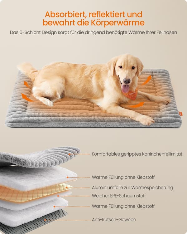 Maskintvättbar hundfilt | Duva grå | 105x70 cm