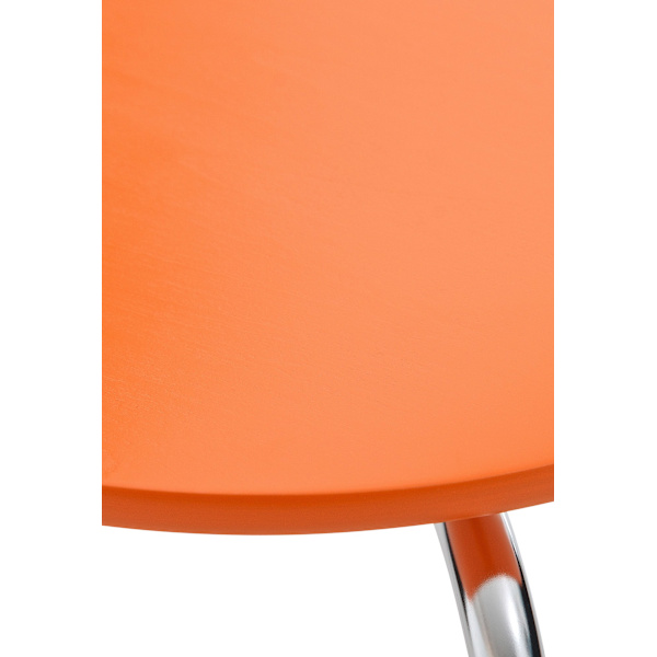 2x Stackbara besökarstolar - Ergonomisk säte - Space -Saving Design | Färg: Orange
