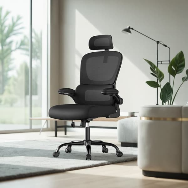 Ergonomisk kontorsstol med ryggstöd i mesh