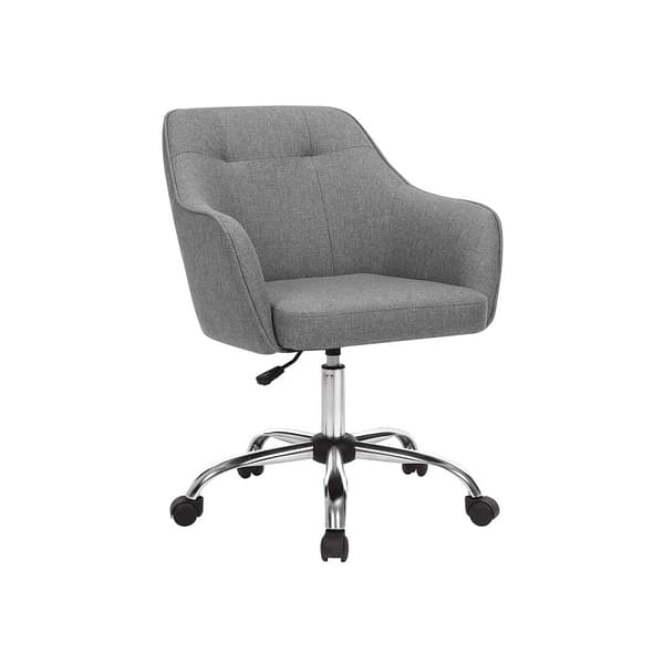 Ergonomisk kontorsstol - grå - vridbar - 65 x 69 x (83-93) cm