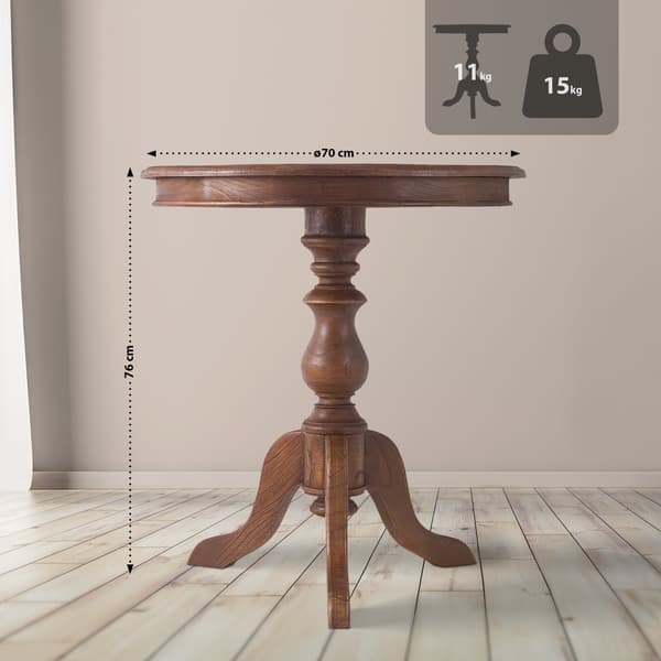 Round Side Table - Tabell - Stylish Mindihout Design, Compact and Surable