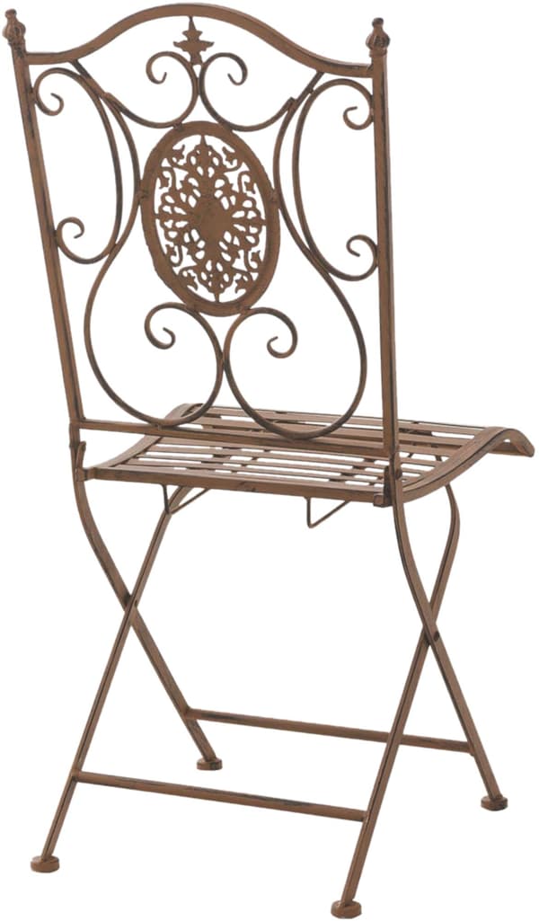 2 -deluppsättning av fällbara trädgårdsstolar - Fällbara stolar - Eleganta nostalgiska detaljer