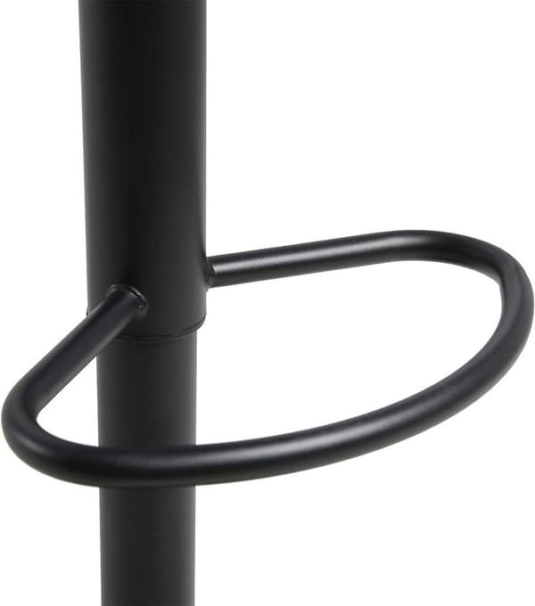 Justerbar barstol av konstläder | Grå | 38,5x39x62-84 cm