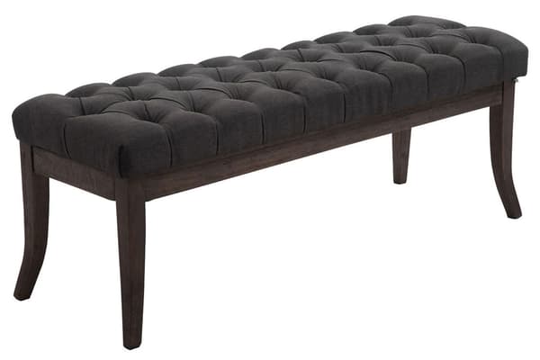 Tyg SOFA - Designer Sofa - Elegant extra sittrum för gäster | Färg: Mörkgrå storlek: 120 cm