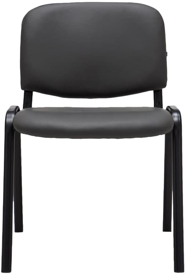 Stackstol Artificial Leather - Mötesstol - Bekväm sittkomfort, stapelbar | Färg: Grå