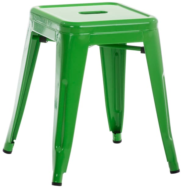 Modern stapelbar pall - Barstol - Space -Saving Design | Färg: Vit