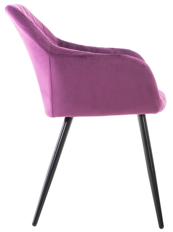 Matsalsstol - Bekväm kökstol, modern design, sammet/metallbas
