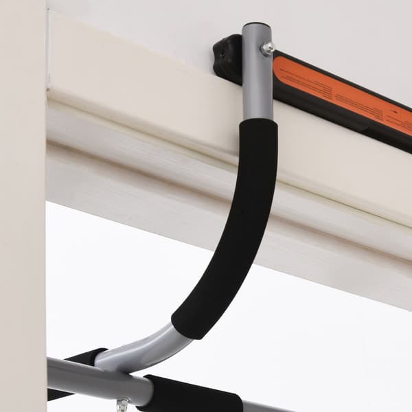 Pull-up bar träningshållare för pull-ups | Färg: Svart, grå | Mått: 40x92x17 cm