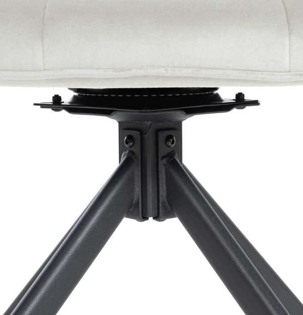 Sammet matsalstol - sammetstol - ergonomisk komfort, metallram