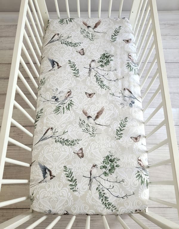 Monterad ark bomull 120x60 cm - monterad ark - perfekt passform för babysäng