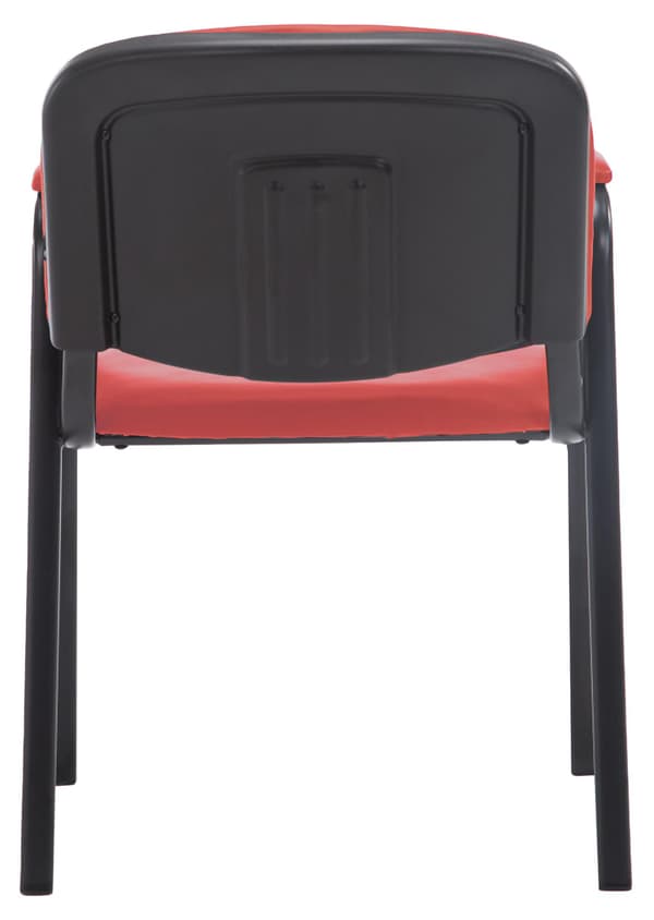 Konferensstol Artificial Leather - Stack Chair - Space -sparing och bekväm | Färg: Röd