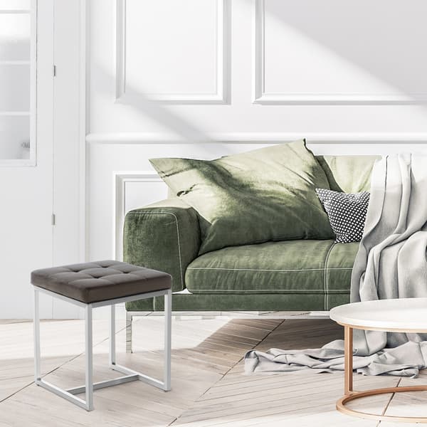 Seat Cube, Zitpoef - Versatile & Comant - Rostless Steel Base | Färg: Brun
