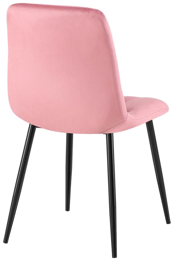 Uppsättning av 2 sammet matstolar - bekväm och tidlös design