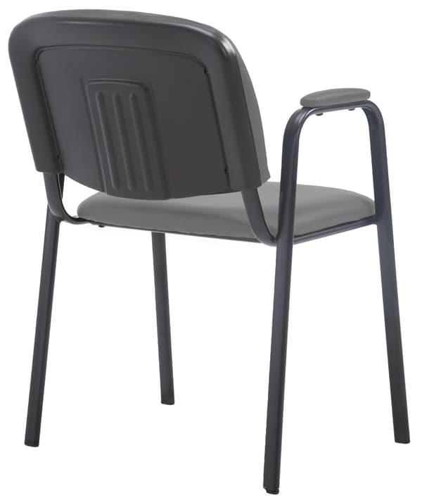 Konferensstol Artificial Leather - Stack Chair - Space -sparing och bekväm | Färg: Grå