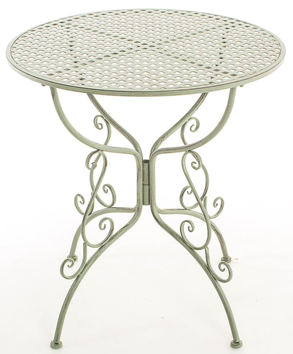 Nostalgic Garden Table - Retro Design - Handmade & Stable Iron | Färg: antikvitetsgrön