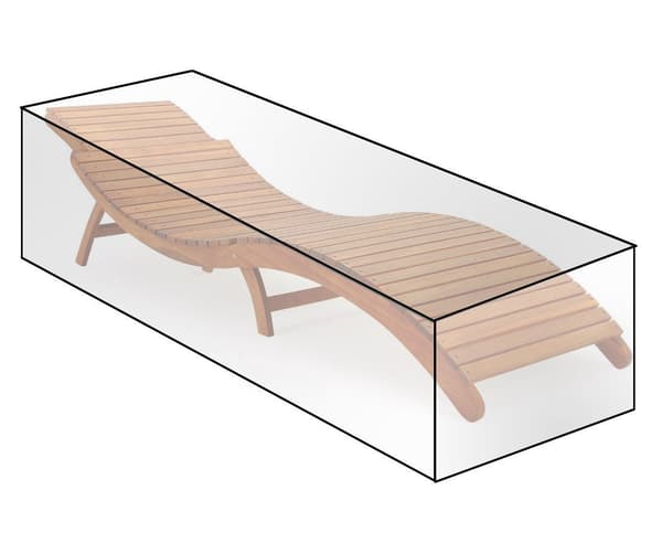 Skyddsöverdrag för solstol | Transparent | 218x77x55 cm