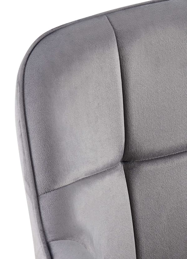 Sammet matsalstol - sammet - ergonomisk design, modern komfort och fasthetsfärg: mörkgrå