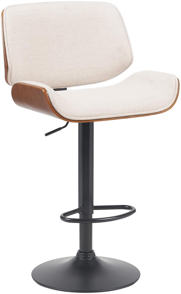 Barstol Walnut Design - Stool - i höjdjusterbar, 360 ° roterande komfort