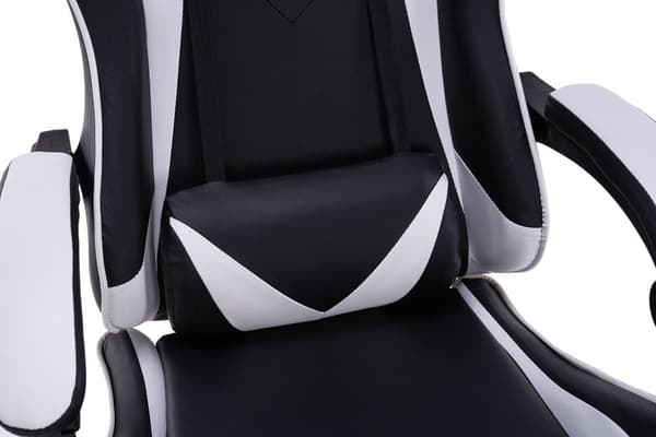 Remus Gaming Snurrstol - Ergonomisk med justerbara kuddar | Vit