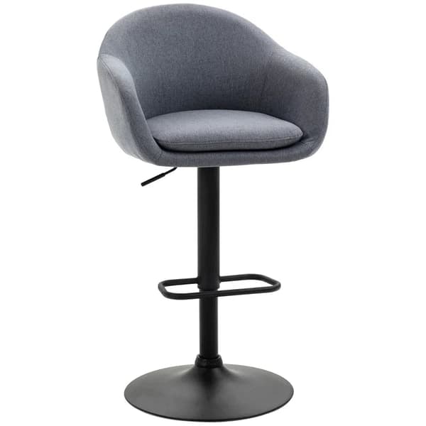 Justerbar barstol | Färg: Mörkgrå | Mått: 54x54x92-112 cm
