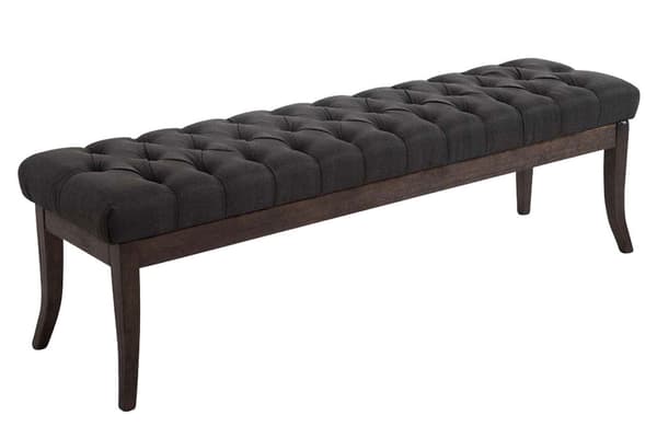 Tyg SOFA - Designer Sofa - Elegant extra sittrum för gäster | Färg: Mörkgrå storlek: 150 cm