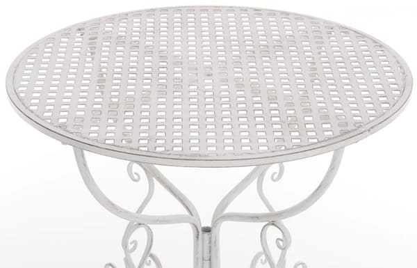 Nostalgic Garden Table - Retro Design - Handmade & Stable Iron | Färg: Antik vit