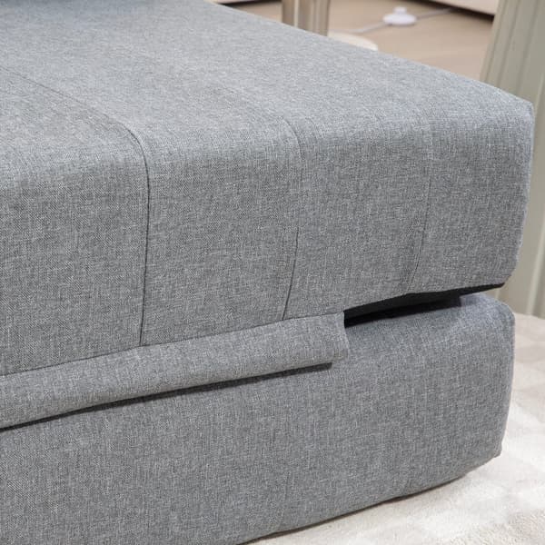 Golvsoffa - 2-sits bäddsoffa | Färg: Grå | Mått: 138x80x50 cm
