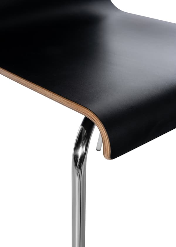 Staplingsstolar - Multifunktionella sittmöbler - Space -Saving Design, Scratch -Resistant Design | Färg: Svart