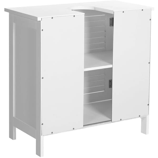 Tvättställsunderskåp - badrumsmöbler - vit - 60 x 30 x 60 cm