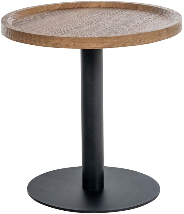 Sidobord - soffbord - stabil design med matt svart ram