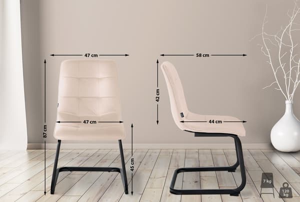 Matsalstol sammet - sammet accentstol, underhåll -vänlig, elegant design
