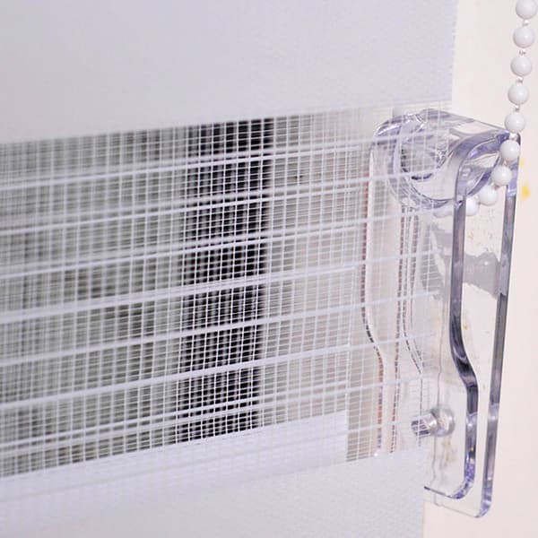 Dubbel rullgardin Klemmfix utan borrning | Vit | 65x150 cm
