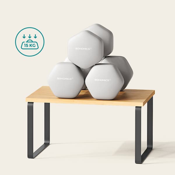 2-delat kryddställ set - köksarrangör - bambu & metall - 15 kg
