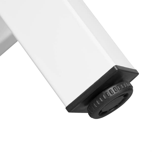 Barbordsset med 2 barstolar metallram MDF | Vit | 120x40x100 cm