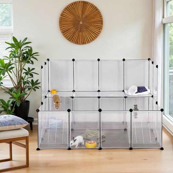 Frigående smådjur - djurslott - leklopp - PP-plast - 143 x 108 x 92 cm